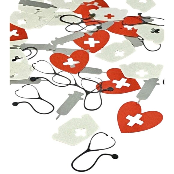 Handmade Other - Nurse Confetti, Nurse Graduation Confetti, Nursing Confetti, Doctor Party, 100ct
